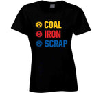 Coal Iron Scrap Pittsburgh Football Fan T Shirt