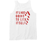 Its Not Going To Lick Itself Funny Christmas Candy Cane Crewneck Sweatshirt