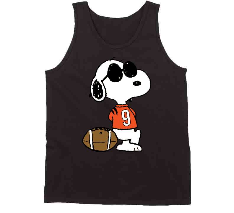 Homage Peanuts X Bengals Joe Cool Burrow Tri-Blend Shirt