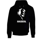 John Madden Head Silhouette Football Fan T Shirt