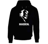 John Madden Head Silhouette Football Fan T Shirt