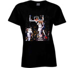 Nick Claxton Dunking Over Lebron James Brooklyn Basketball Fan T Shirt