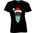 Hipster Santa Hops Beard Funny Christmas Meme T Shirt