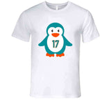 Jaylen Waddle Penguin Miami Football T Shirt