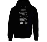 Glock Pistol Patent Blueprint T Shirt