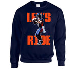 Russell Wilson Let's Ride Denver Football Fan T Shirt