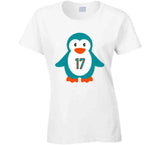 Jaylen Waddle Penguin Miami Football T Shirt