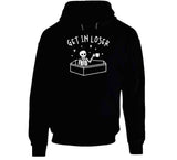 Skeleton With Coffee Get In Loser Halloween T Shirt