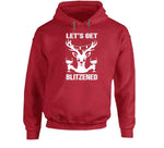 Let's Get Blitzened Funny Christmas Holiday Reindeer Crewneck Sweatshirt