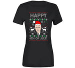 Happy 4th Of July Funny Joe Biden Ugly Christmas Sweater Style Crewneck Sweatshirt