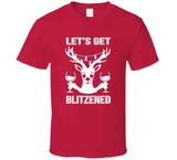 Let's Get Blitzened Funny Christmas Holiday Reindeer Crewneck Sweatshirt