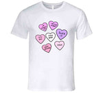 Rejected Candy Hearts Funny Anti Valentines Day T Shirt