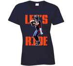 Russell Wilson Let's Ride Denver Football Fan T Shirt