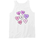 Rejected Candy Hearts Funny Anti Valentines Day T Shirt