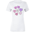 Rejected Candy Hearts Funny Anti Valentines Day T Shirt