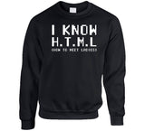 I Know Html How To Meet  Funny T Shirt