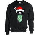 Hipster Santa Hops Beard Funny Christmas Meme T Shirt