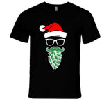 Hipster Santa Hops Beard Funny Christmas Meme T Shirt