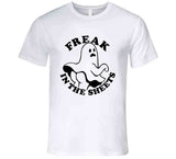 Freak In The Sheets Funny Ghost Halloween T Shirt