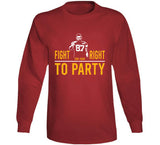 Travis Kelce Fight For Your Right To Party Kansas City Football Fan T Shirt