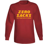 Zero Sacks Orlando Brown Kansas City Football Fan Funny T Shirt