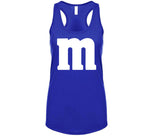 Letter M Blue Halloween Costume T Shirt