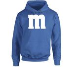 Letter M Blue Halloween Costume T Shirt