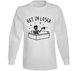 Skeleton With Coffee Get In Loser Funny Halloween T Shirt