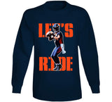 Russell Wilson Let's Ride Denver Football Fan T Shirt