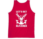 Let's Get Blitzened Funny Christmas Holiday Reindeer Crewneck Sweatshirt