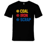 Coal Iron Scrap Pittsburgh Football Fan T Shirt