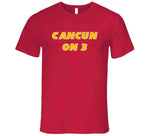 Cancun On 3 Kansas City Football Fan T Shirt