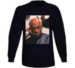 Dennis Rodman On Phone Retro Basketball Fan T Shirt