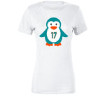 Jaylen Waddle Penguin Miami Football T Shirt