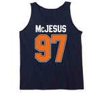 Mcjesus Connor Mcdavid Edmonton Hockey Fan Funny T Shirt