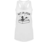 Skeleton With Coffee Get In Loser Funny Halloween T Shirt