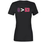 Lebron Is Greater Than Jordan Los Angeles Basketball Fan T Shirt