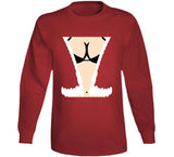 Funny Mrs Claus Cleavage Christmas Holiday Crewneck Sweatshirt