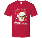 Im Dreaming Of A Dwight Shrute Christmas The Office Tv Show Fan Crewneck Sweatshirt