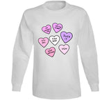 Rejected Candy Hearts Funny Anti Valentines Day T Shirt