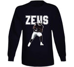 Zeus Zamir White Las Vegas Football Fan T Shirt