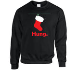 Hung Funny Christmas Stocking Holiday Hoodie