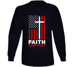 Faith Over Fear American Flag And Cross T Shirt