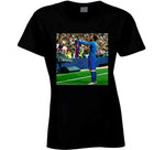 Lionel Messi Holding Up Barcelona Jersey Futbol Fan T Shirt