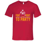 Travis Kelce Fight For Your Right To Party Kansas City Football Fan T Shirt