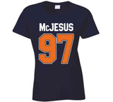 Mcjesus Connor Mcdavid Edmonton Hockey Fan Funny T Shirt