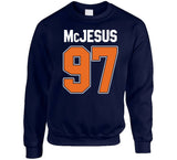 Mcjesus Connor Mcdavid Edmonton Hockey Fan Funny T Shirt