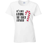 Its Not Going To Lick Itself Funny Christmas Holiday Candy Cane Joke Crewneck Sweatshirt