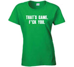 That's Game Fck You Nick Sirianni Philadelphia Football Fan T Shirt