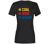 Coal Iron Scrap Pittsburgh Football Fan T Shirt